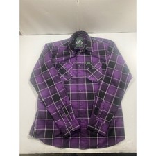 Dixxon Flannel Company The Regan Purple Plaid Long Sleeve Shirt XLT