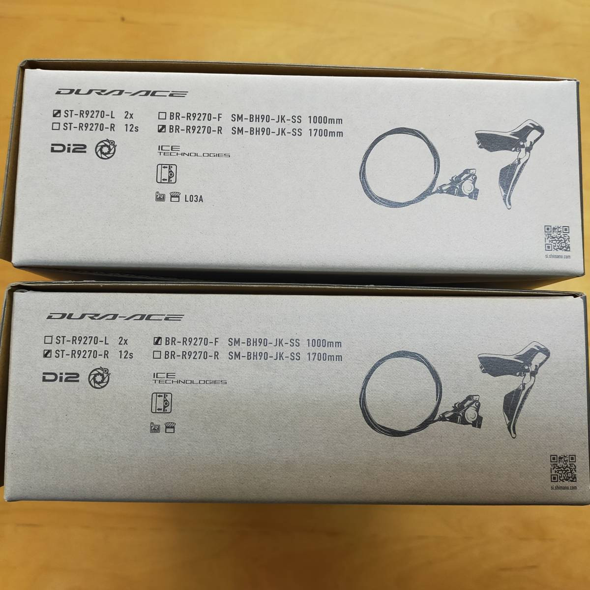 お高い手羽先　『ST-R9270-R』 Amazon | シマノ(SHIMANO) ST-R9270/BR-R9270 J-kit 右前 1000mm