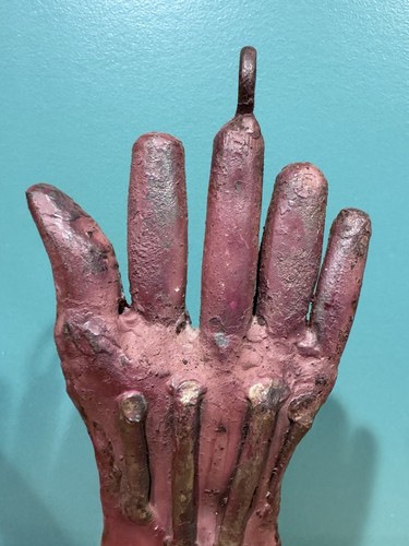 Antique Hand Sculpture Trade Sign - Advertising, Glove Maker? Palm Reader? - Picture 3 of 11