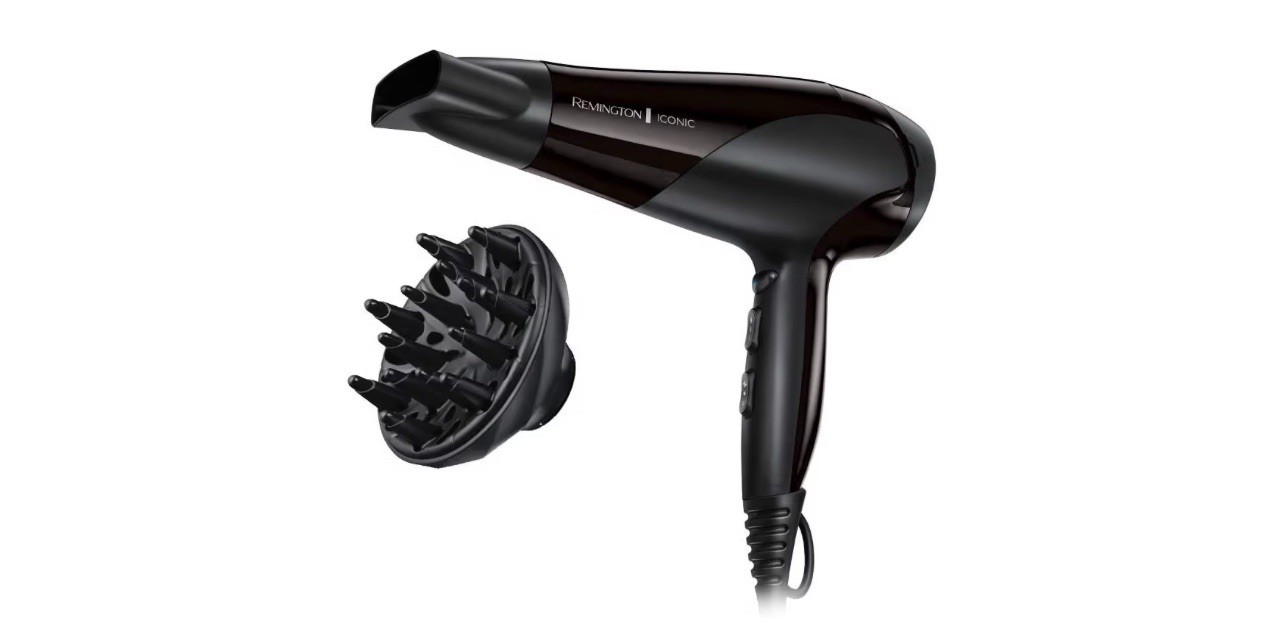 Remington Hair Dryer Ionic Powerful Fast Professional Styling Diffuser 2200W