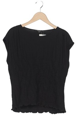 Comma T-Shirt Damen Shirt Kurzärmliges Oberteil Gr. EU 42 Schwarz #fciiet3