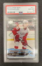 2016-17 UPPER DECK SERIES TWO TYLER BERTUZZI #471 YOUNG GUNS PSA 10