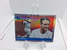 2025 Topps Platinum anniversary Lou Gehrig Prism