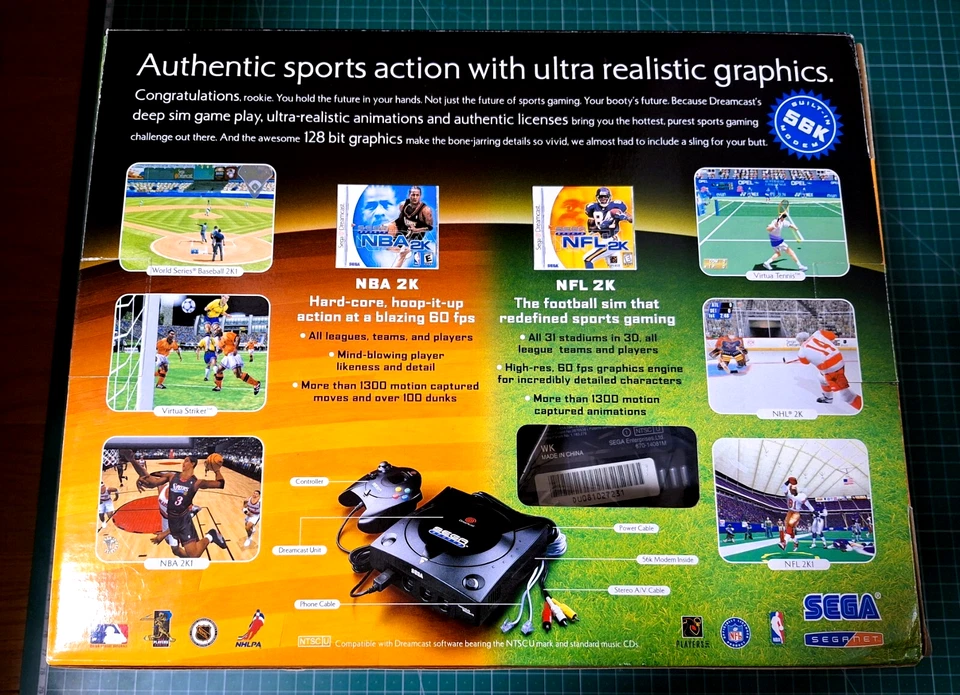 NEW Sega Dreamcast Sports Edition Black *WESTERN - BEAUTIFUL BOX FOR COLLECTION* - Image 4 of 4