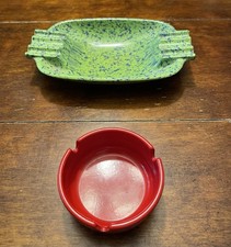 Irwin Willert Co Ashtray, Made In St Louis and GES LINE Ashtray, Made In USA.
