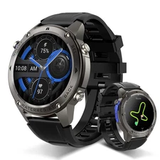 Military with Heart Rate Monitor/Compass/Flashlight/GPS, 1.43"AMOLED with 170...