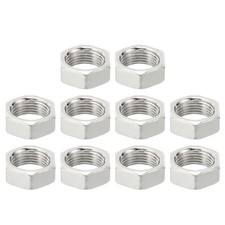 10pcs M13x1.0 Steel Hex Nuts Metric Thread Zinc Finished Hardware Nut 7mm Height