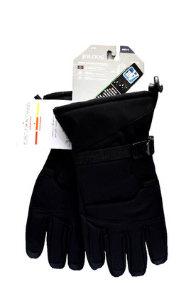 Igloos Softshell 3M Thinsulate Ski Gloves Men's Size L/XL Black New