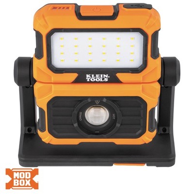 Klein Tools 56417 MODbox Rechargeable Dual Beam LED Work Light 3000 Lumens