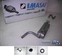 Imasaf ESD Auspuff Endtopf für Volvo 340-360 1.4, EndschalldäMpfer