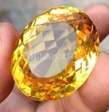 101 CT Oval Cut Natural Yellow Sapphire EGL Certified Loose Gemstone 6FGM