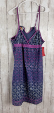 Roxy Babydoll Sundress Purple Spaghetti Straps Size XL Cotton NWT Beach Resort