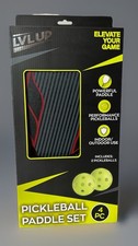 Pickleball LVL UP 4 Piece Paddle Set With Balls-Indoor/Outdoor Use New