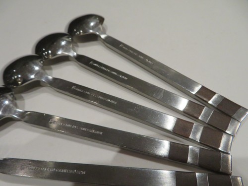 VTG MCM lot of 9 Spoons 6.5" Teaspoons Stanley Roberts Stainless Crosspoint - Picture 14 of 23