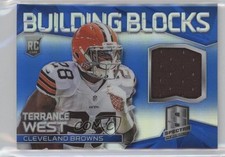 2014 Panini Spectra Building Blocks Jerseys Blue Prizm 47/49 Terrance West 1s7