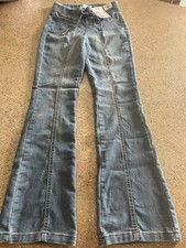 No Boundaries Juniors Pull-On Elastic Waist Flare Jeans XS 0-2 NWT Cuuute   