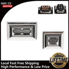 Chrome Power Window Switch Pair Set of 2 For Chevy GMC Pontiac 1982-1990