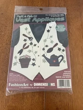 1996-Dimensions Felt & Fabric Vest Appliques- Item # 80390-Tools Of The Trade
