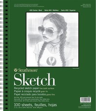 Strathmore 400 Series Sketch Pad, Recycled Paper, 11x14 inch, 11x14,