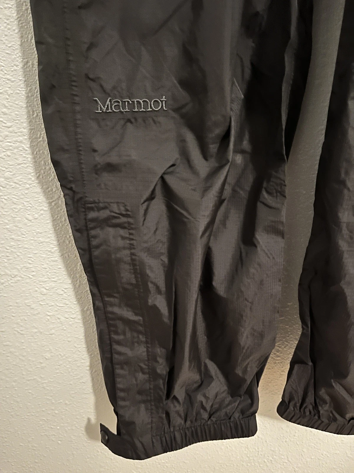 Marmot PreCip Waterproof Rain Pants Men's Large Black Hiking Shell F5458