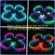 For BMW E46 E90 E36 E92 F30 DTM Style Headlight DRL RGB LED Dynamic Angel Eyes