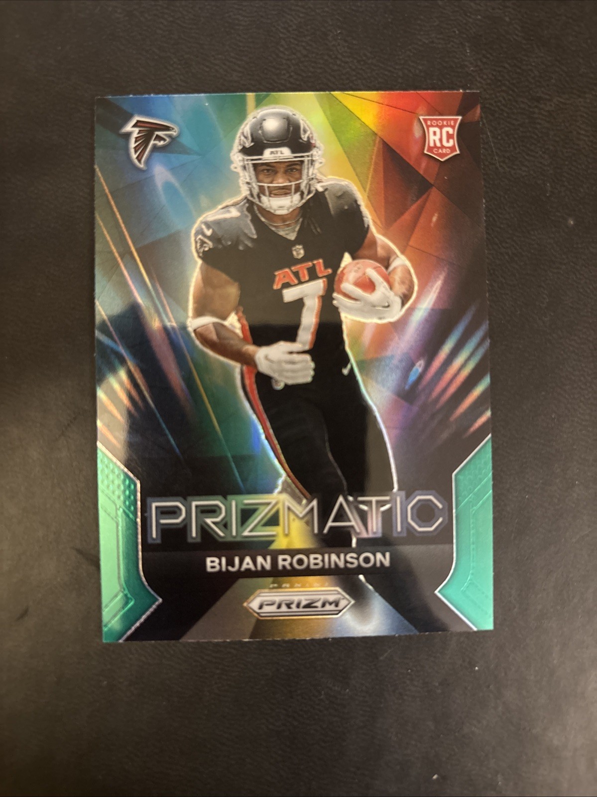 Bijan Robinson 2023 Panini Prizm Prizmatic #19 Green RC