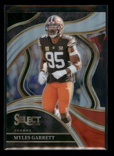 2023 Panini Select #232 Myles Garrett Black and Red Prizms Die Cuts