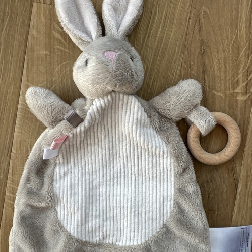 THE LITTLE WHITE COMPANY BONNIE BUNNY RABBIT COMFORTER BLANKIE FLAT New no Tag - Picture 6 of 10