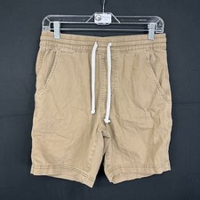 Usado en Excelente Condición Arizona Jean Co Para Hombres Caqui Tostado Calce Clásico Cordón Chino Corto S