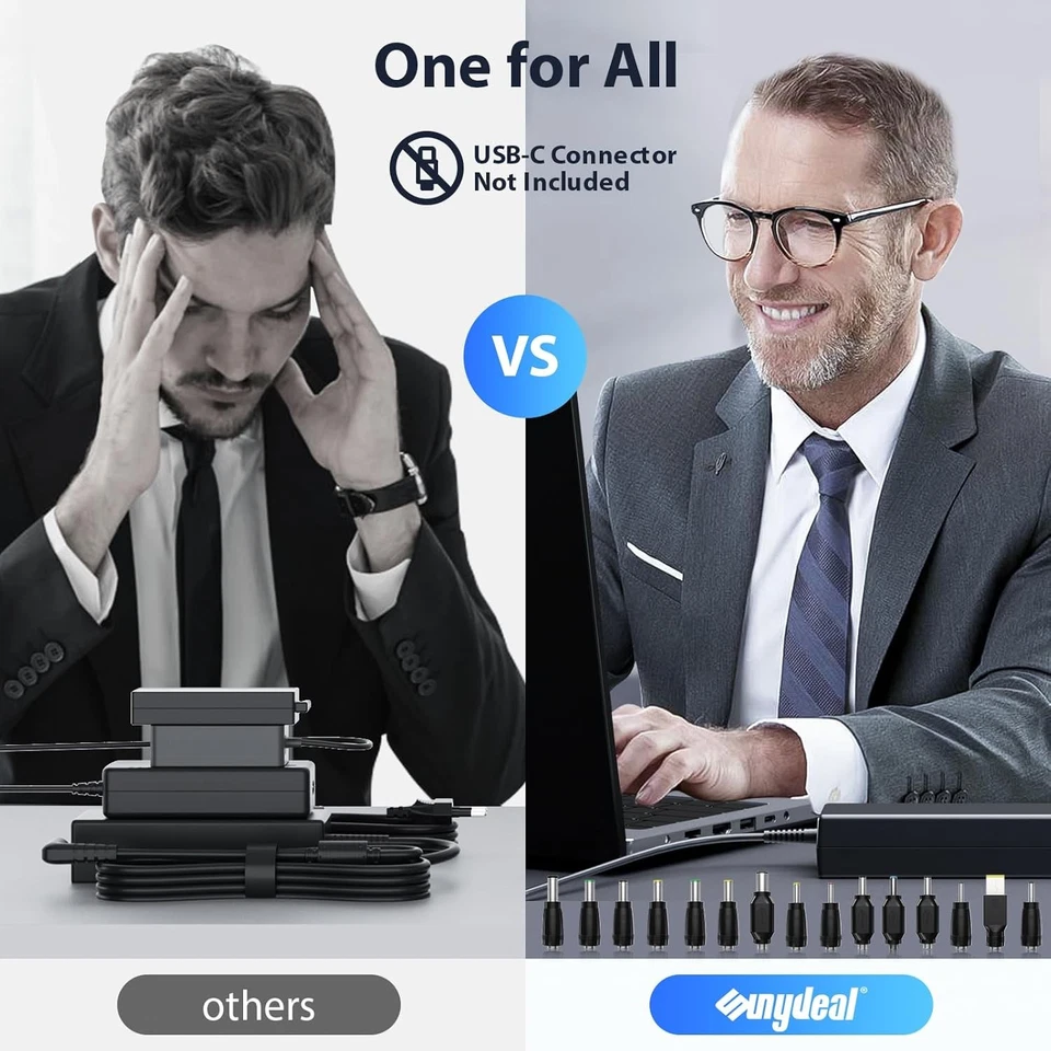 90W Universal AC Adapter Laptop Charger Cable For HP Lenovo ASUS Acer Dell M - Image 4 of 4