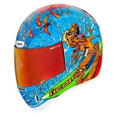 Icon Airform Helmet Full Face - Dino Fury - Adult Size Large