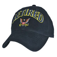 U.S. Navy RETIRED Hat / USN 3D Dark NavyBaseball Cap