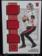 2022 Panini Encased Desmond Ridder Rookie Triple Memorabilia #RTM-4 Serial /99
