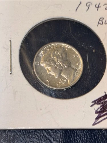 1942 Mercury Head Silver Dime   BU