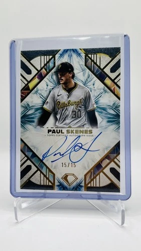 2025 TOPPS DIAMOND ICONS- PAUL SKENES ON-CARD AUTO BLUE 15/15 BOOKEND* CY YOUNG