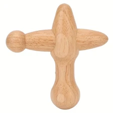 Wooden cross-shaped massager, ideal for deep tissue massage of the entire body