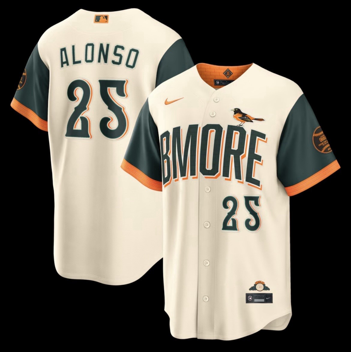 New Pete Alonso Baltimore Orioles City Connect Jersey Men’s medium WITH TAGS