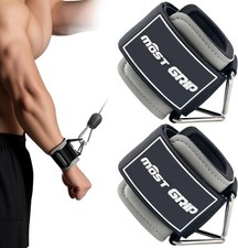 Wrist Cuffs with D-Ring, Wrist Wraps for Weightlifting with Neoprene Padding, Wr