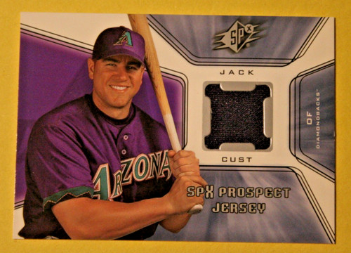 2001 SPx Jack Cust Prospect Game Used Jersey Relic Diamondbacks