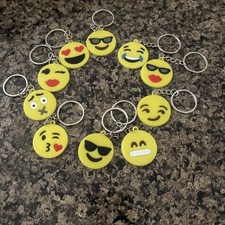 Lot Of 10 Emoji Keychains