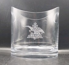 Tiffany & Co Crystal Ice Bucket w/ Anheuser-Busch Etched Logo Heavy 5lb 14oz