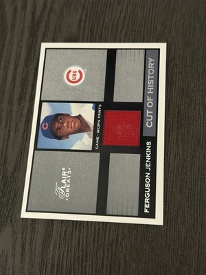 2003 Flair Greats Cut of History Memorabilia Pants Ferguson FERGIE JENKINS HOF
