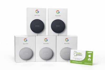 Google Nest Mini (2. Generation) Neu&OVP Sprachassistent Lautsprecher - Kreide
