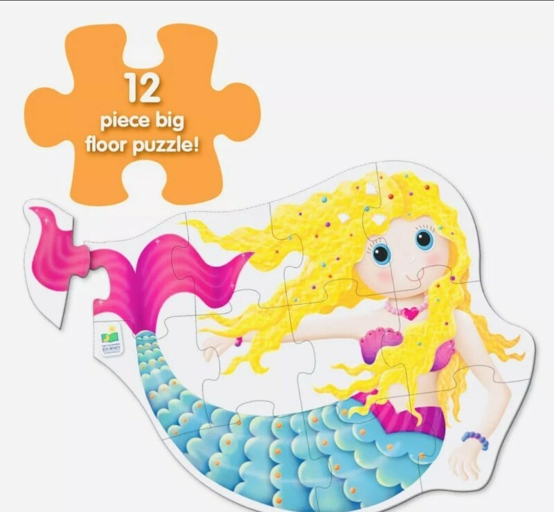 My First Big Puzzle MERMAID 12 pieces 24” x 17” NEW | eBay