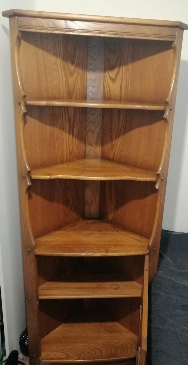 Ercol corner cheap display cabinet