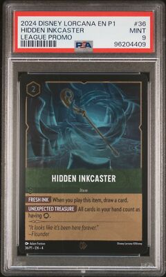 2024 DISNEY LORCANA EN P1-PROMO LEAGUE PROMO #36 HIDDEN INKCASTER