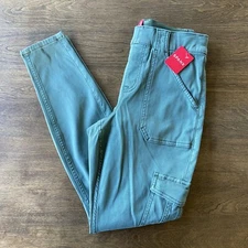 Spanx Stretch Twill Ankle Cargo Pant Sage Green Medium #20311R - NWT