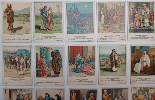 20 tarjetas coleccionables antiguas de principios de 1900 con imágenes religiosas estudio bíblico - Imagen 3 de 10