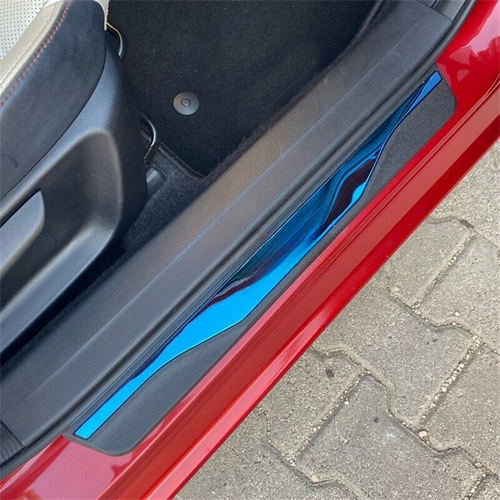 For Grand Cherokee Accessories Car Door Scuff Sill Cover Panel Step Portector X4 - Picture 5 of 12