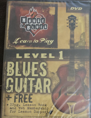 House of Blues- LEVEL 1 -  Presents Learn to Play Blues Guitar - NEW DVD